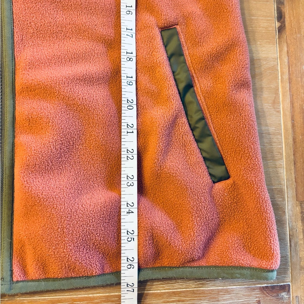 Columbia Women’s Reversible Nylon Fleece Lined Zip-Up Jacket Olive Coral, Sz L - Picture 14 of 16
